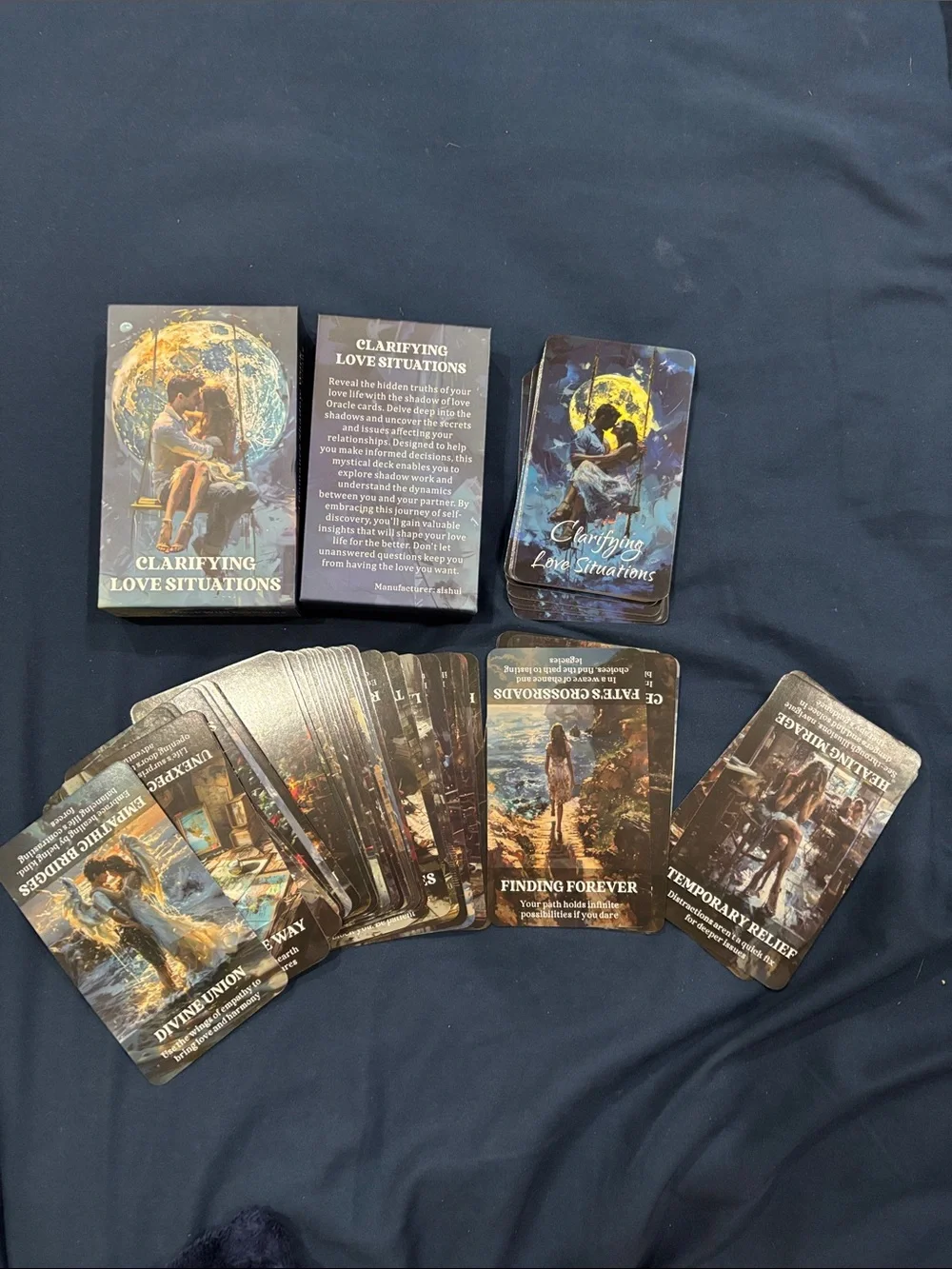 Clarifying Love Situations Oracle Cards 56 Card Shadow Work Deck Sishui